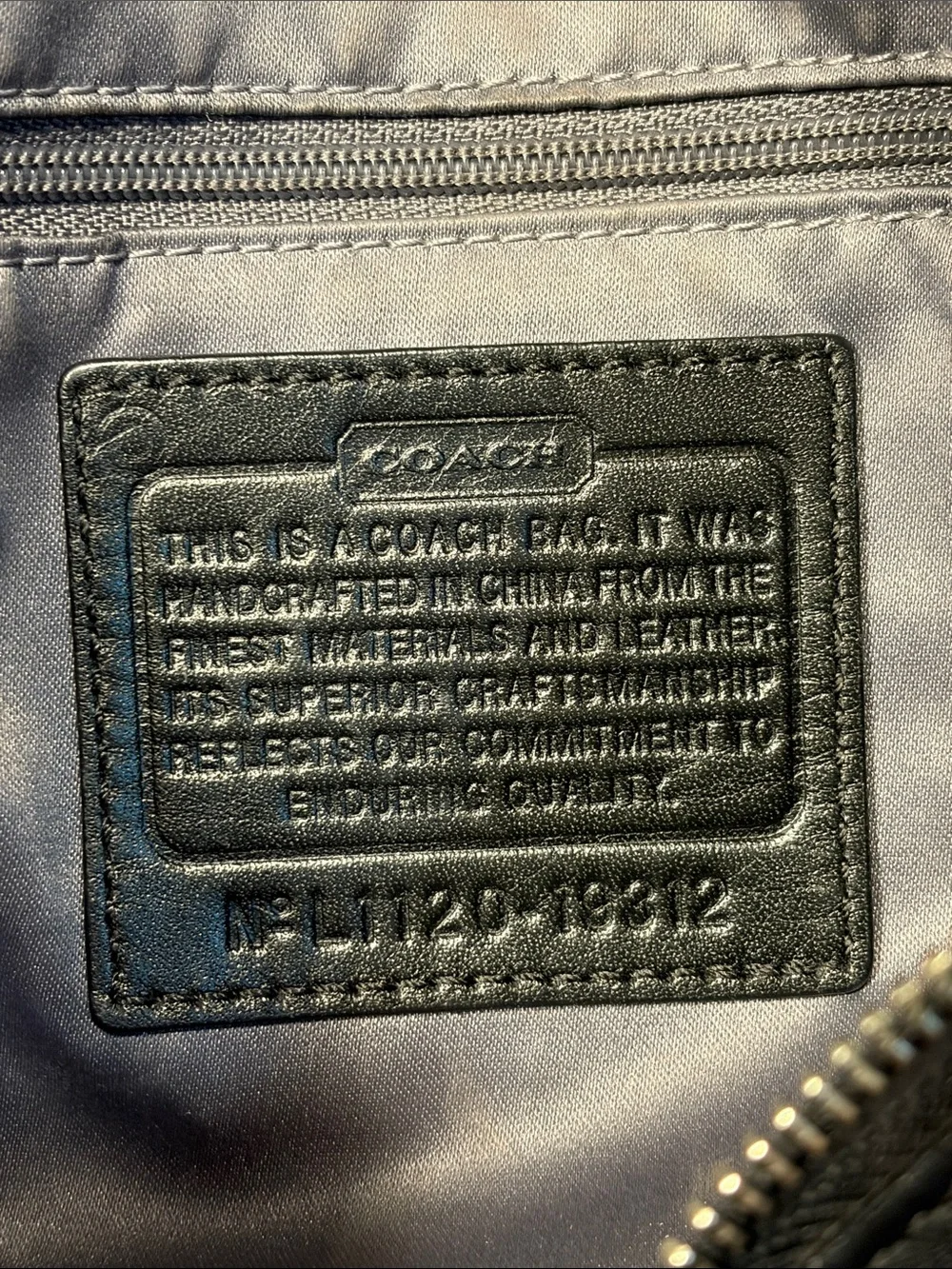 Coach Kristin Woven Leather Round Satchel